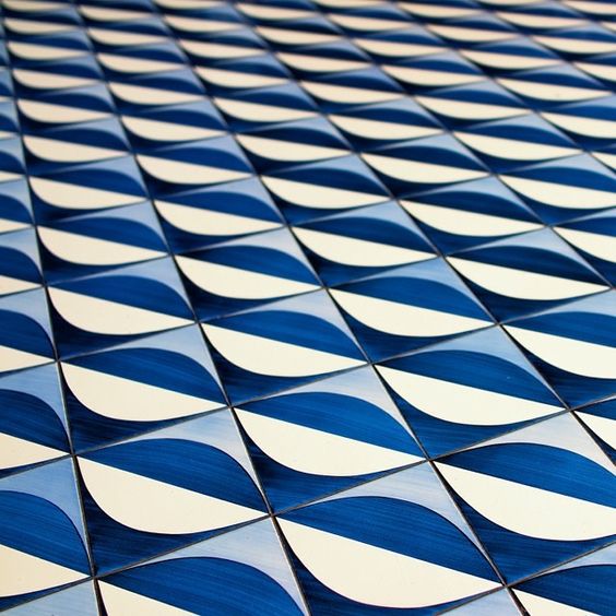 Interior design ceramic tiles Parco dei Principi Sorrento by Gio Ponti