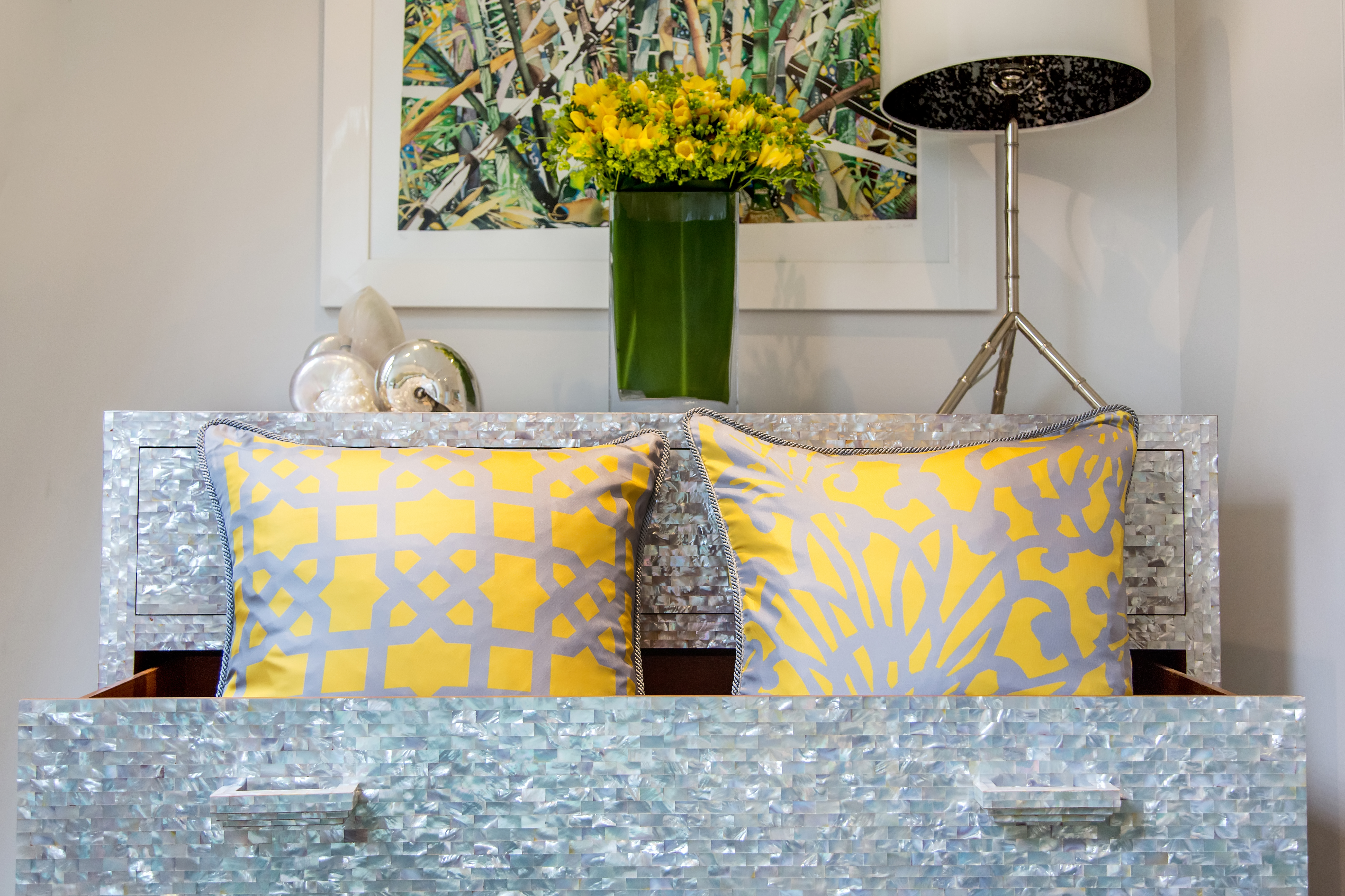 Yellow Cushion Luxry Interior Design
