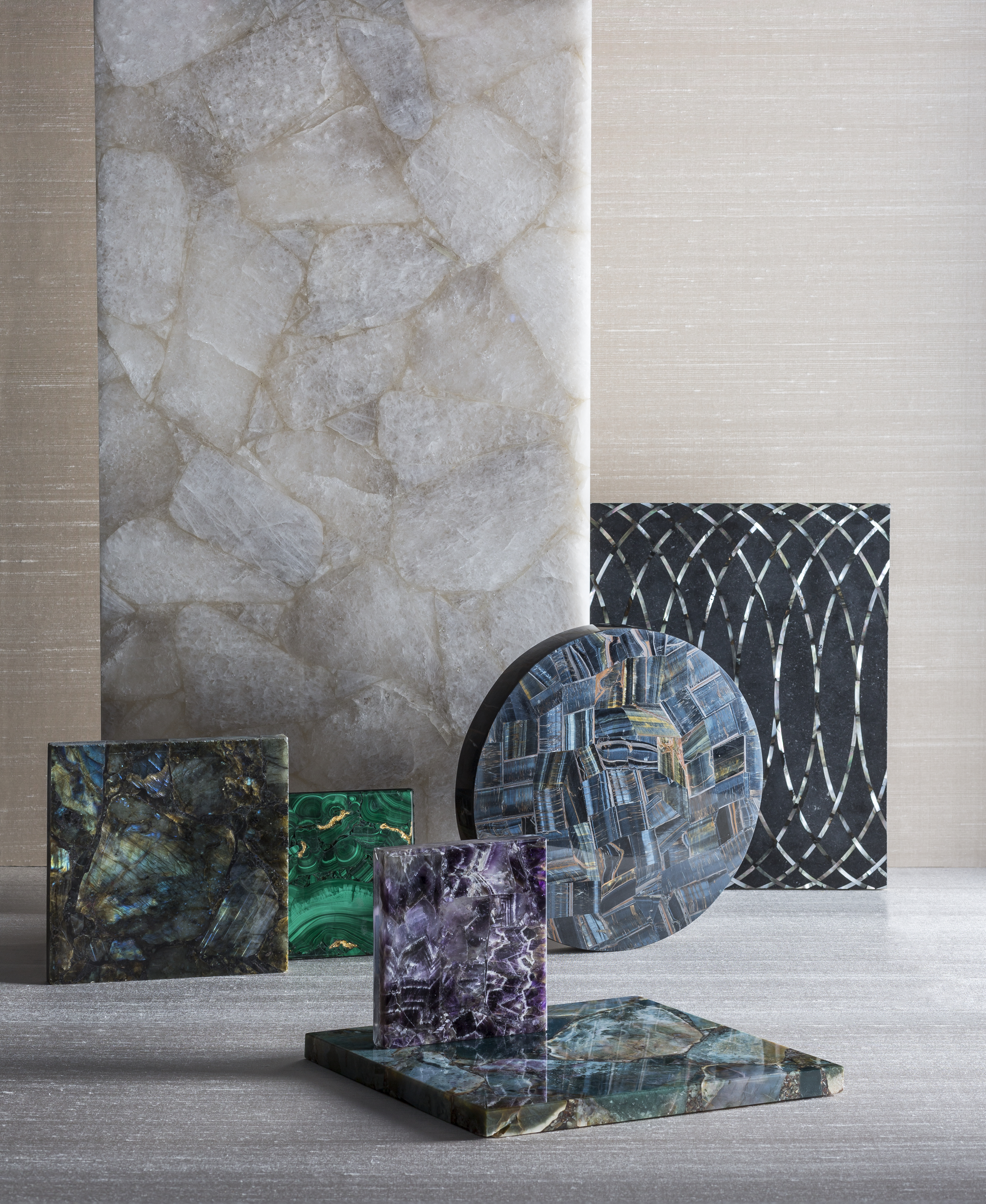 Precious stones for interior design projects